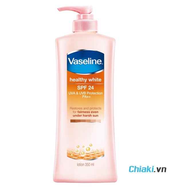 Sữa dưỡng thể trắng da Vaseline SPF 24 PA++ chống nắng 