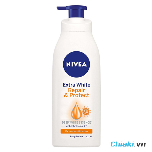 Sữa chăm sóc thể white domain authority Nivea chống nắng và nóng hiệu quả