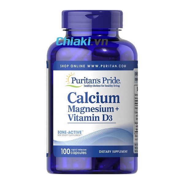 hàm lượng canxi cho bà bầu, Viên uống Calcium Magnesium Vitamin D3 