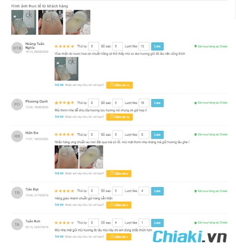 Đánh giá từ người dùng khi sử dụng nước hoa học sinh Calvin Klein CK All Eau De Toilette 10ml