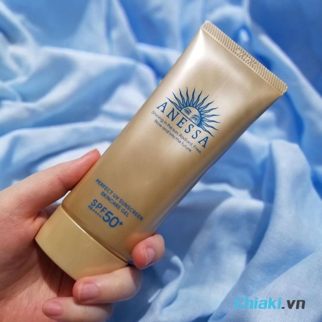 Kem chống nắng Anessa Perfect UV Sunscreen Skincare Gel cho da hỗn hợp thiên khô