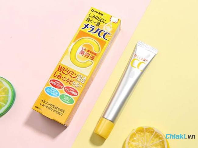 Serum trị sẹo rỗ của Nhật Bản giá rẻ vitamin C Melano CC Rohto 