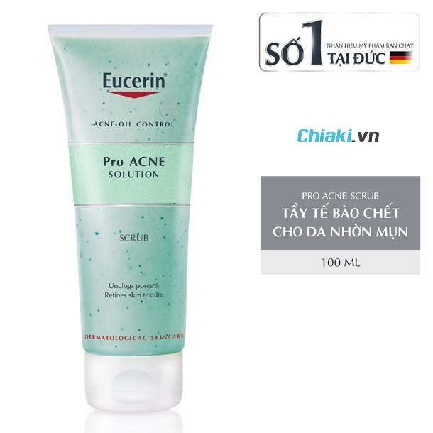 Gel tẩy tế bào chết da mụn Eucerin Pro Acne Scrub