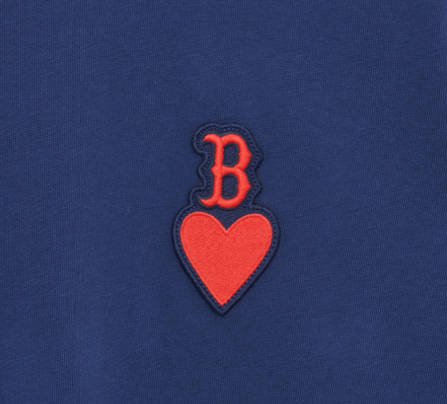 Áo Hoodie MLB Short Sleeve Mega Logo Boston Red Sox Grey 31HD5213143M   Sneaker Daily