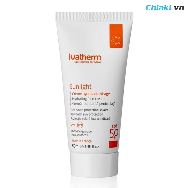 Kem chống nắng Ivatherm Sunlight Hydrating Face Cream