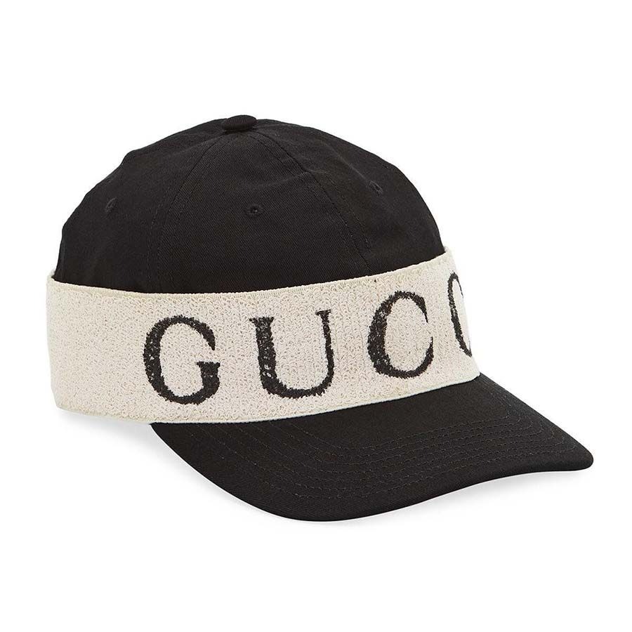 Mũ Gucci Baseball Hat With Headband Phối Màu Đen Trắng