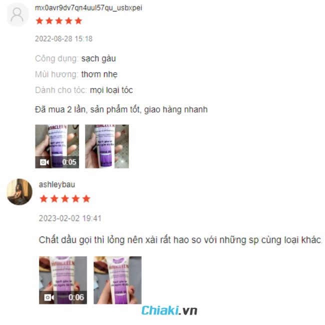 Review Dầu gội trị nấm da đầu Snowclear