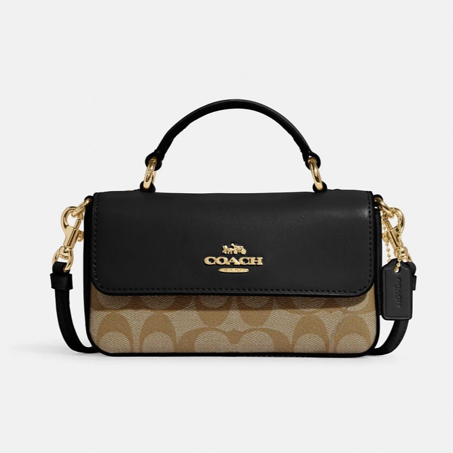 Túi Đeo Chéo Coach Mini Josie Crossbody Màu Khaki Black