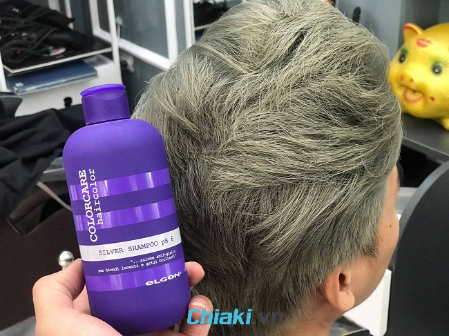 Review Dầu gội giữ màu tóc tẩy ELGON Colorcare Silver Shampoo