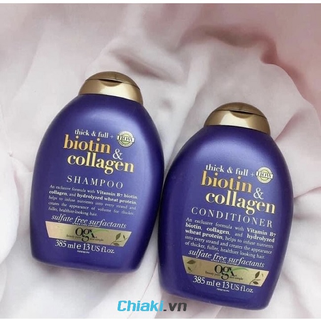 Review Dầu gội tím giữ màu tóc nhuộm Biotin & Collagen