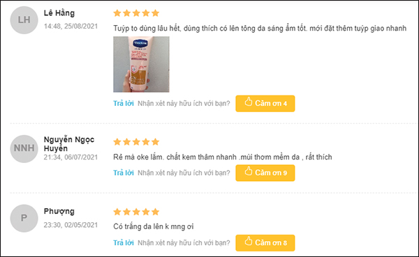 review kem chống nắng body Vaseline 50X