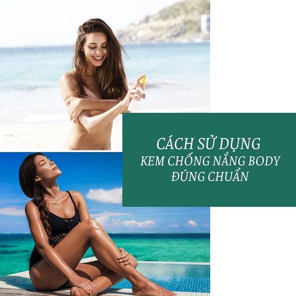 Hướng dẫn cách thoa kem chống nắng body đi biển