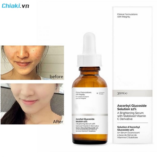 Công dụng Serum Ordinary Ascorbyl Glucoside Solution 12%