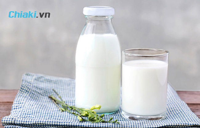 Vitamin A có trong sữa tươi