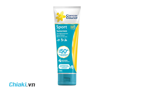 Kem Chống Nắng Cancer Council Thể Thao Sunscreen SPF 50+