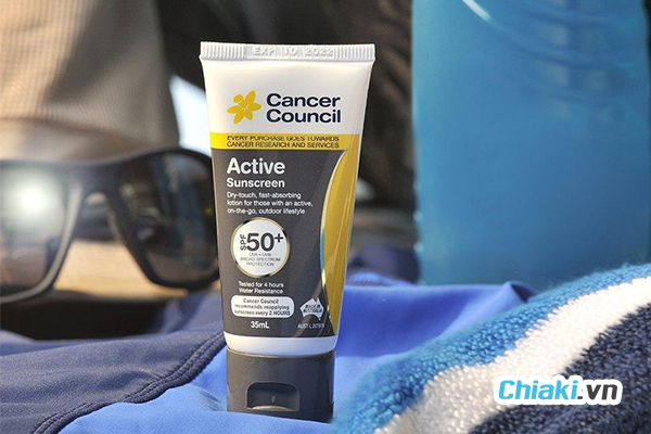 Kem Chống Nắng Active Sunscreen Cancer Council SPF 50+