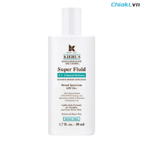 Kem chống nắng và nóng Kiehl’s Light Daily Defense Mineral Sunscreen SPF50 PA+++