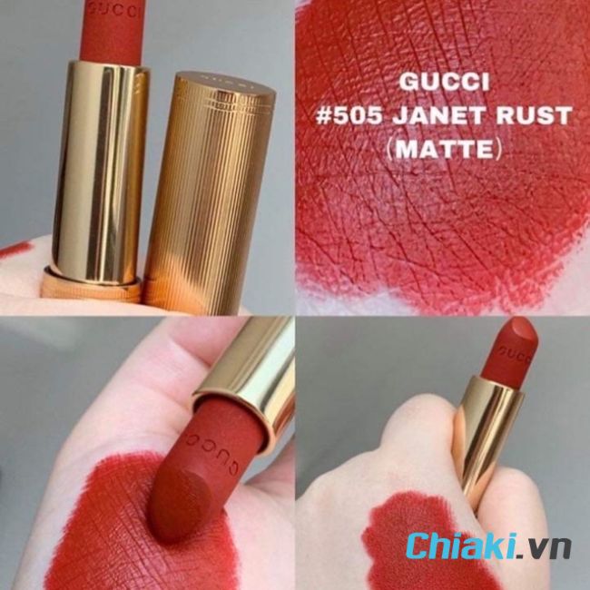 Màu son Gucci 505 Janet Rust Matte