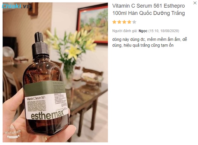 Review Serum Vitamin C 561 Esthepro từ người dùng