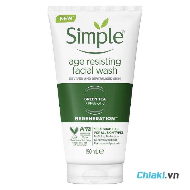 Sữa rửa mặt Simple Regeneration Age Resisting Facial Wash