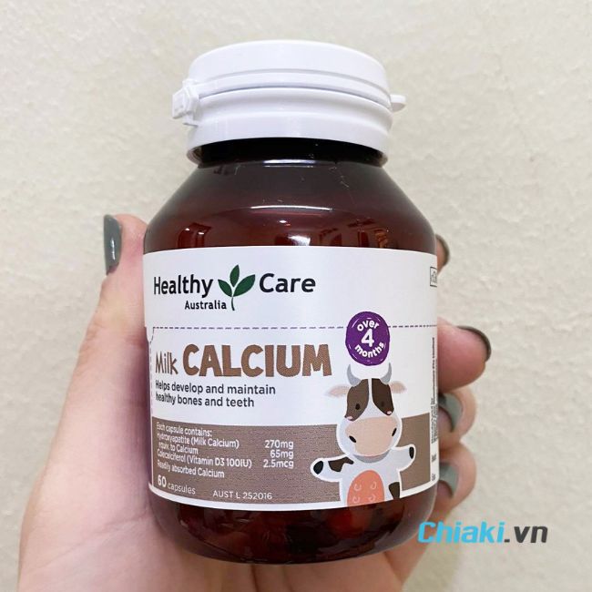 Canxi hữu cơ cho bé Milk Calcium Healthy Care 