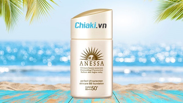 Kem nền make up chống nắng nóng chăm sóc domain authority Anessa Perfect UV Sunscreen Skincare BB Foundation SPF 50+ PA++++