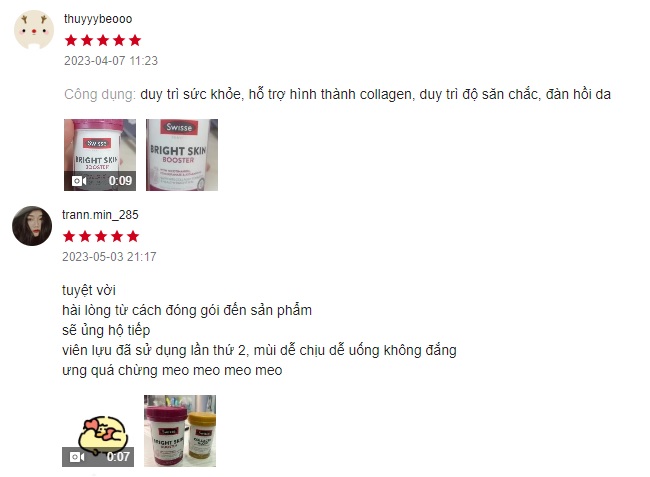 Review Bright Skin Booster Swisse từ người sử dụng