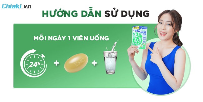 Viên uống trắng da DHC nên uống vào lúc nào?