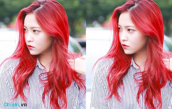 tóc đỏ lòm hồng