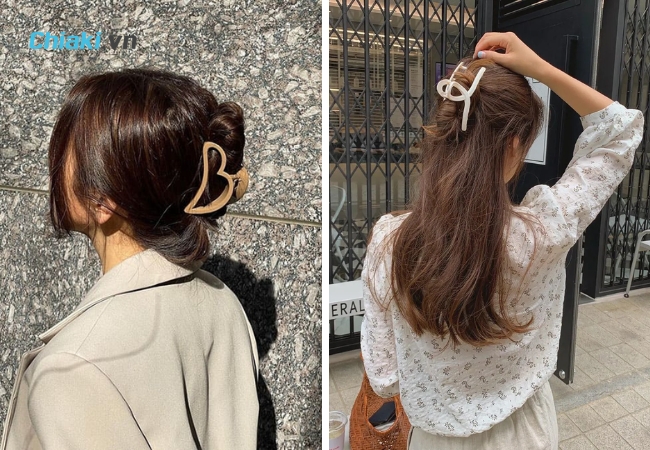 Kẹp tóc càng cua Nước Hàn mang đến tóc dày
