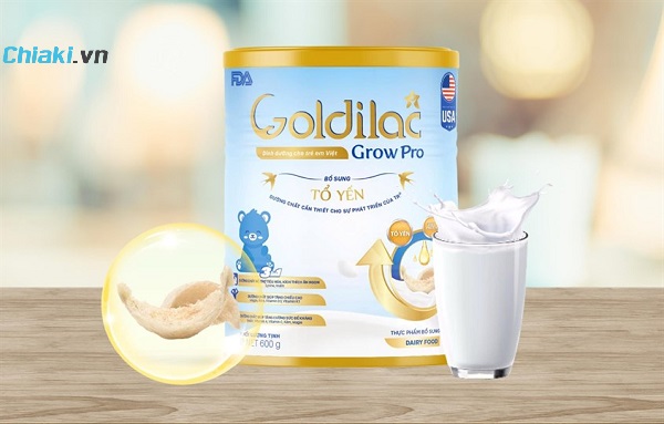 Sữa non tổ yến cho tới trẻ con sơ sinh Goldilac Grow