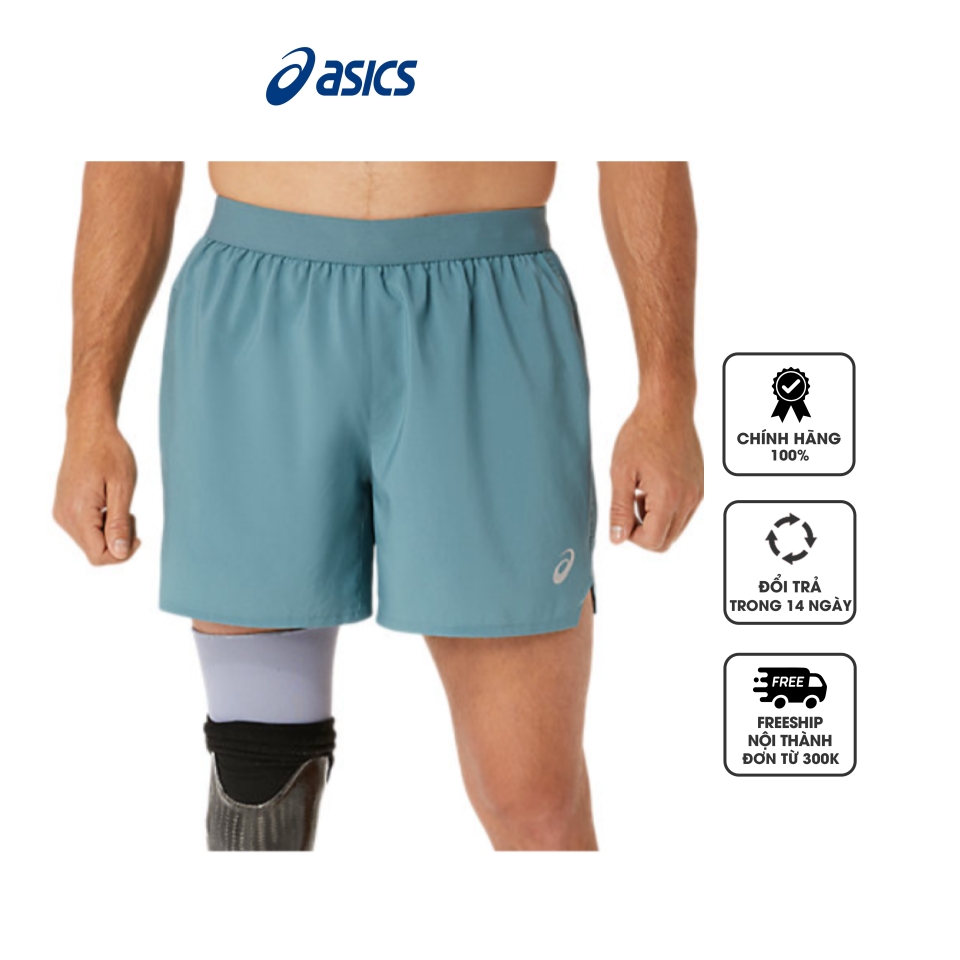 Quần short thể thao nam Asics 2011C614.401 màu xanh nhạt