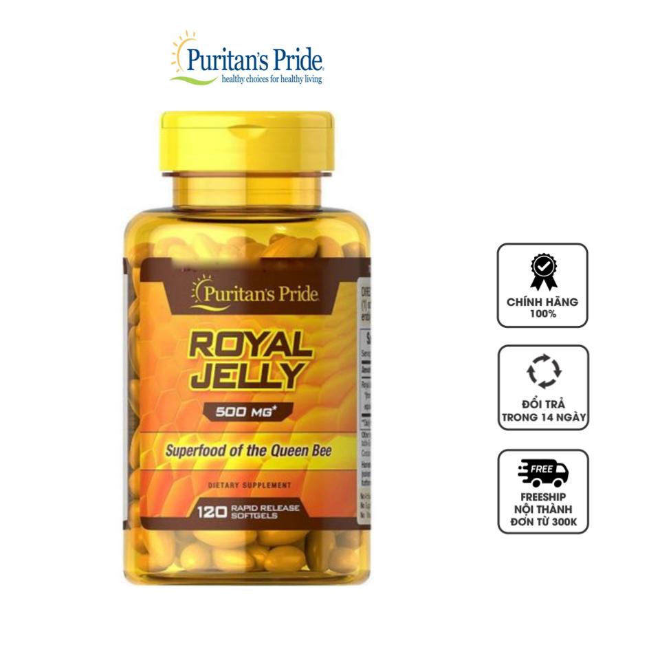 Sữa ong chúa Royal Jelly 500mg Puritan's Pride Mỹ chính hãng