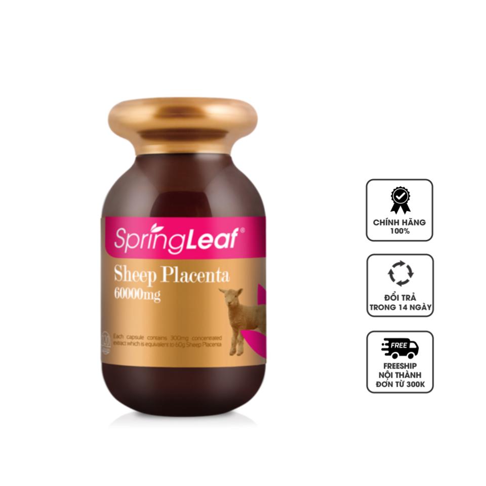 Viên uống nhau thai cừu Spring Leaf Sheep Placenta của Úc