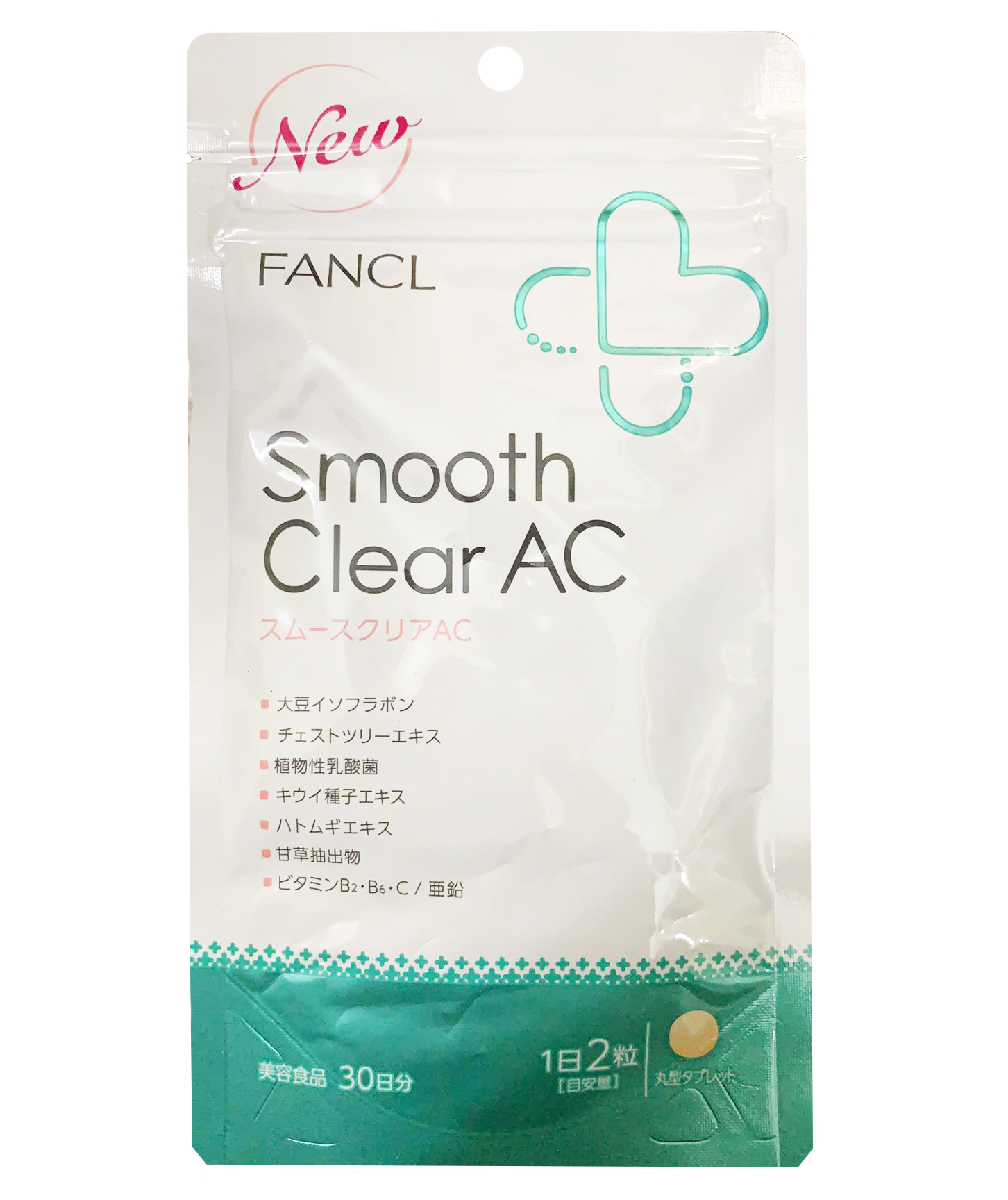 Viên Uống Fancl Smooth Clear AC Đẹp Da Giảm Mụn | Chiaki