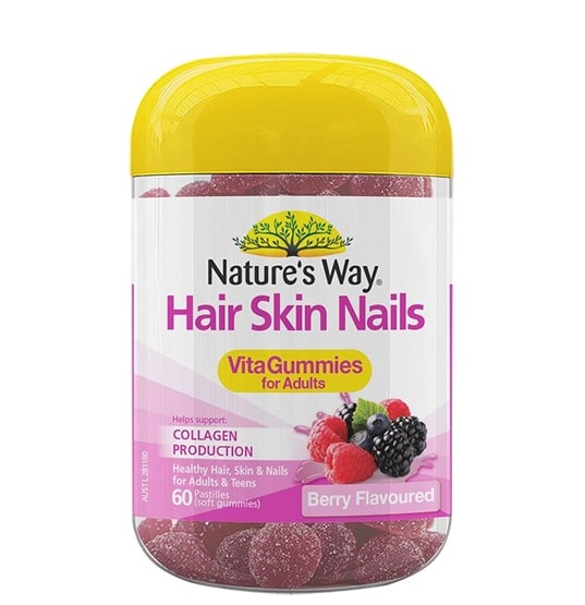 Nature's Way Hair Skin & Nail - Kẹo Dẻo Đẹp Da Móng Và Tóc