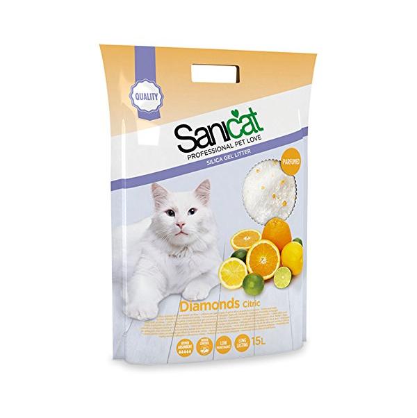 Cát vệ sinh Sanicat Silica Gel hương cam chanh 