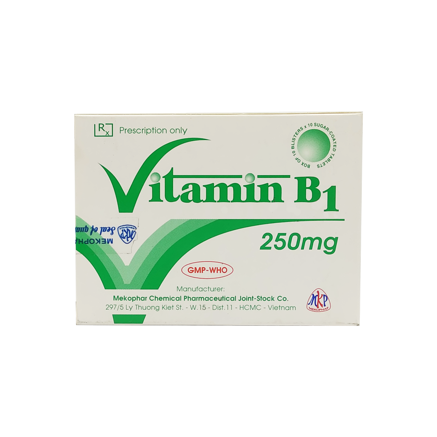 Liều lượng sử dụng Vitamin B1 250mg Mekophar là bao nhiêu?
