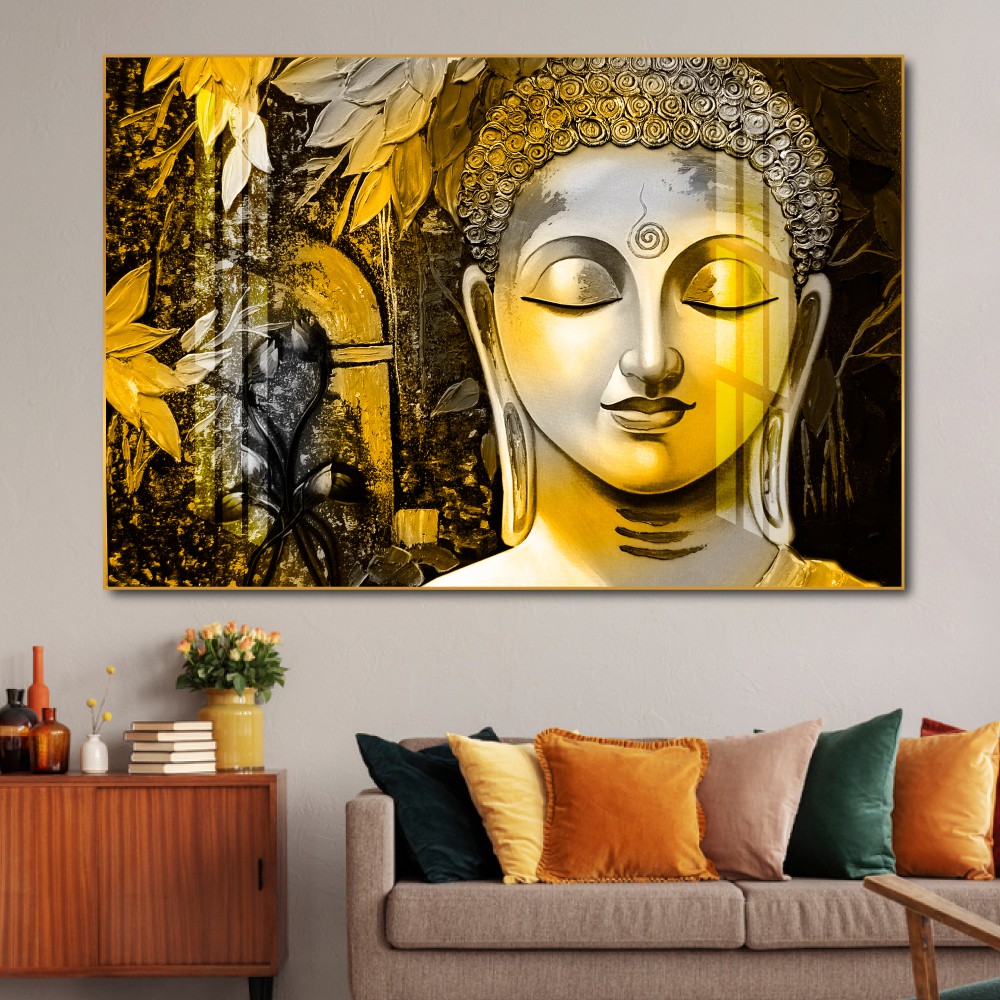 Tranh treo tường tráng gương hình Phật Thích Ca Mâu Ni | Chiaki.vn