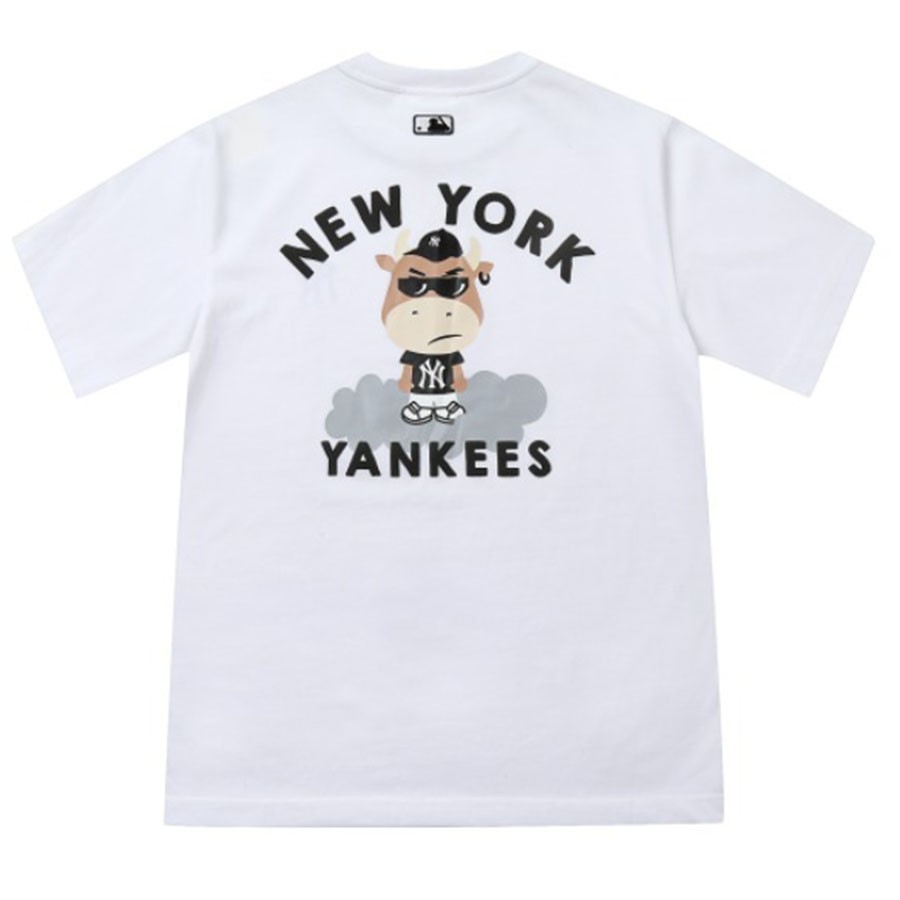 Giày MLB Chunky Liner New York Yankees Off White 3ASXCA12N50WHS