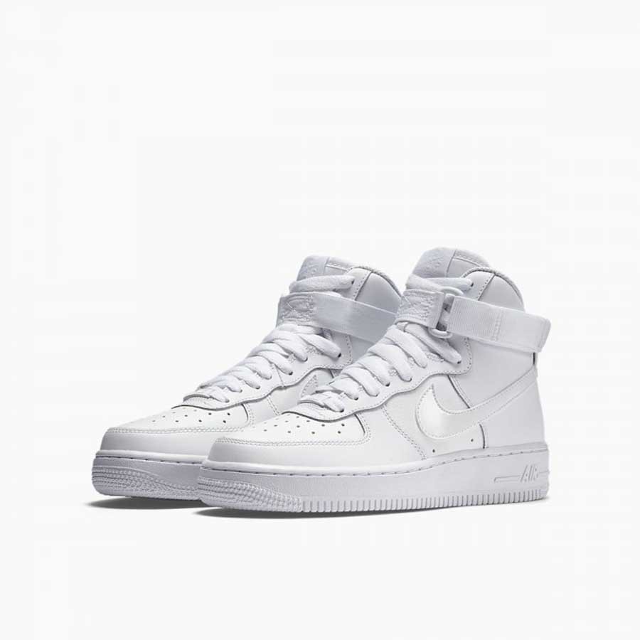 Giày Thể Thao Nike Air Force 1 High All White 653998-100