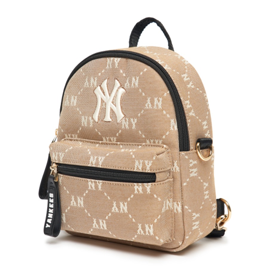 Balo MLB Classic Monogram Jacquard Mini Backpack New York Yankees 3ABK   honglinhauthentic
