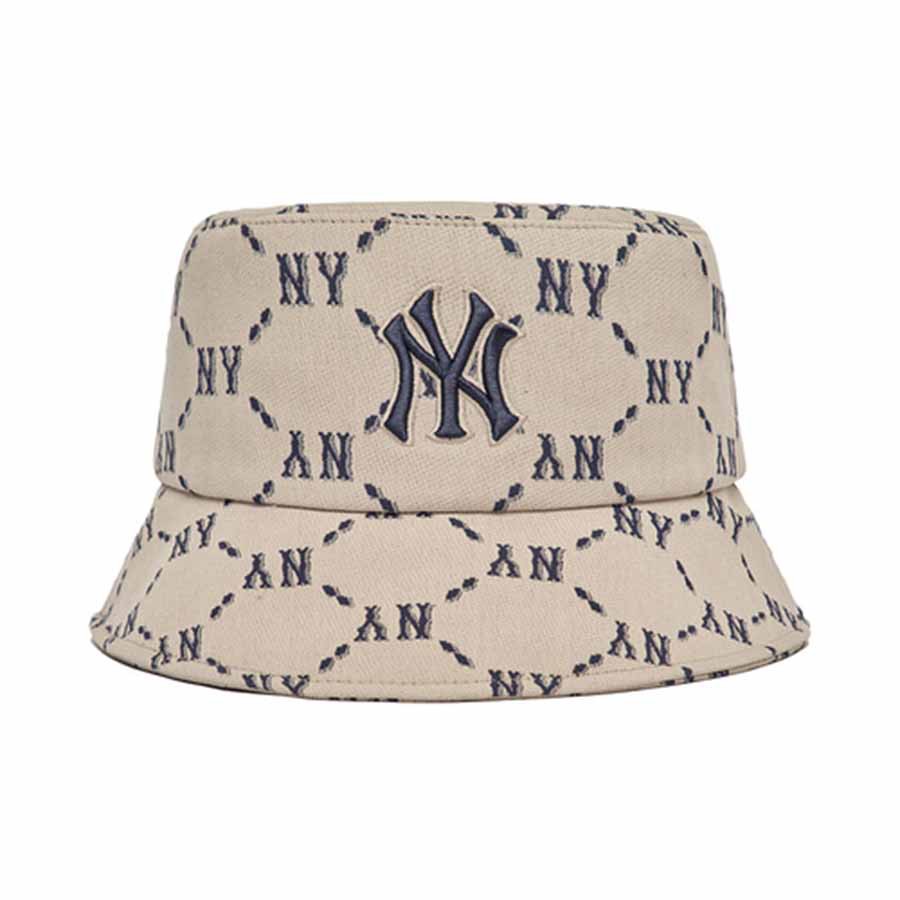 Mũ Tròn MLB Monogram Bucket Hat New York Yankees 3AHTM032N50BGS