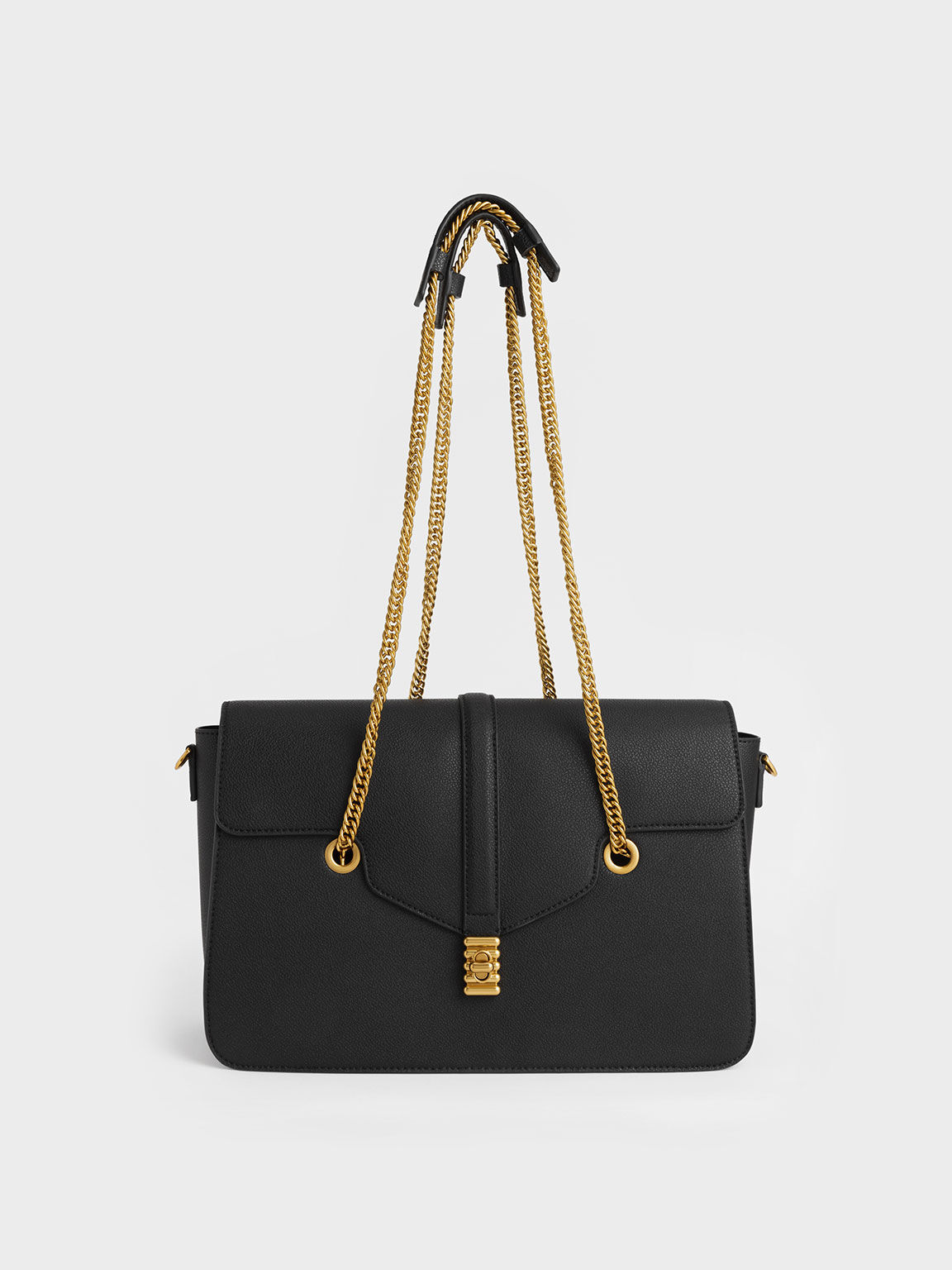 Túi Charles & Keith Blair Blair Double Chain Handle Bag - Màu đen mới nhất 2024: Túi Charles & Keith Blair Blair Double Chain Handle Bag - Màu đen mới nhất 2024 sẽ là lựa chọn tuyệt vời cho các tín đồ thời trang của năm