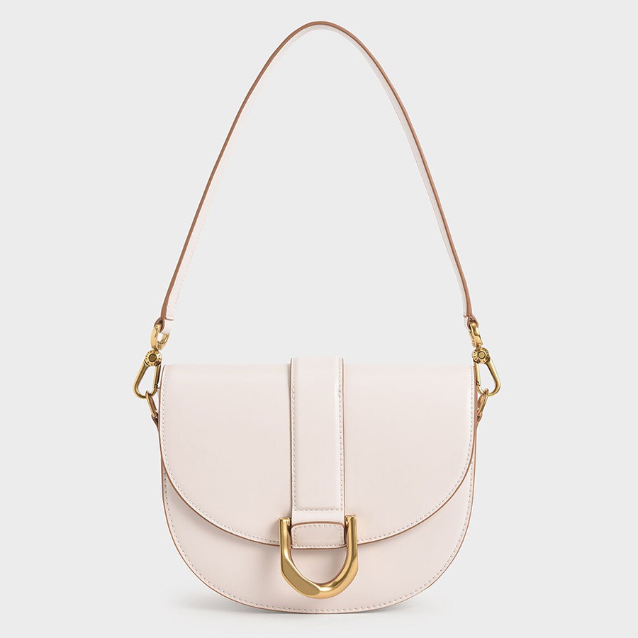 Túi Charles Keith Double Handle Front Zip Tote Bag