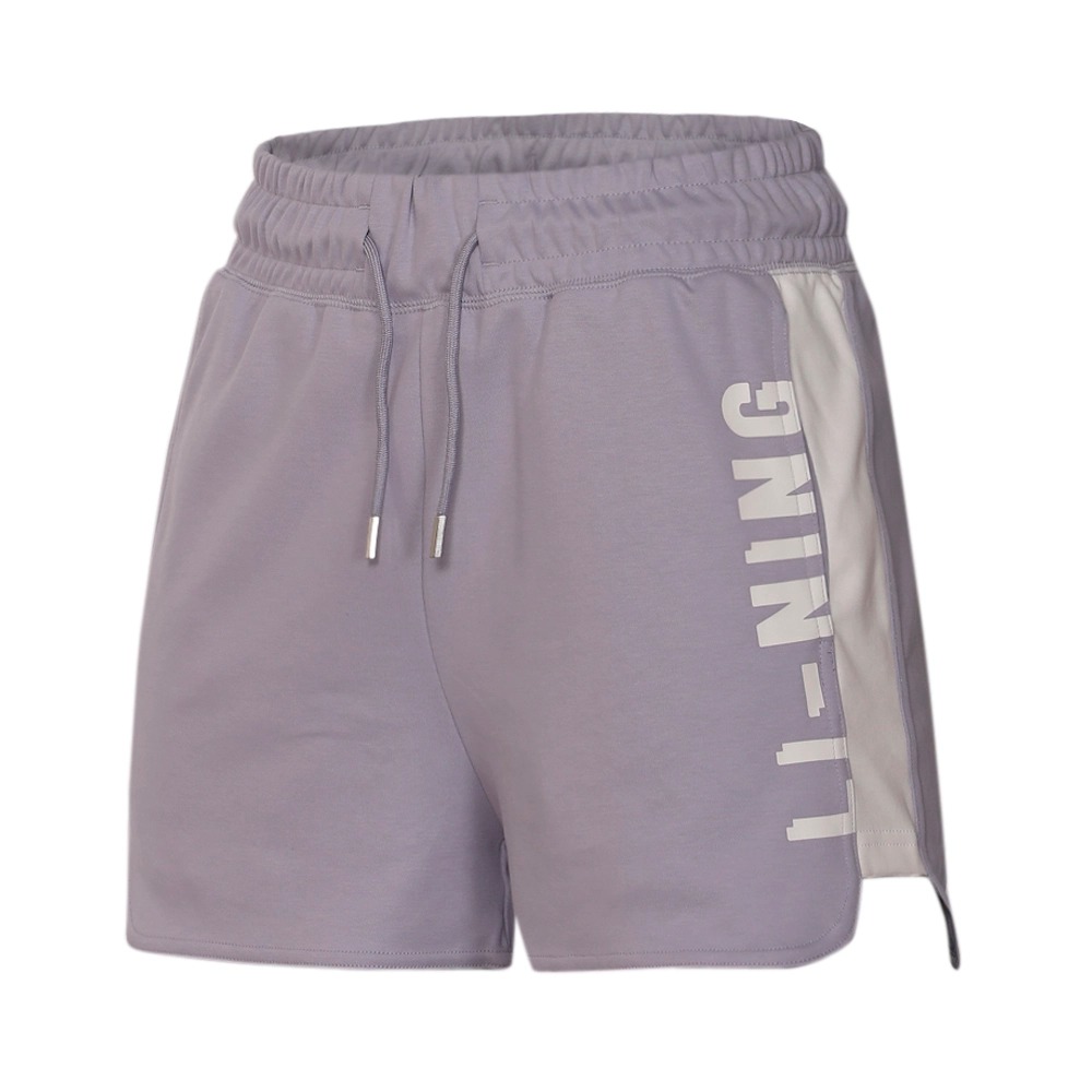 Quần short thể thao nữ Li-Ning AKSR190-4 màu tím nhạt