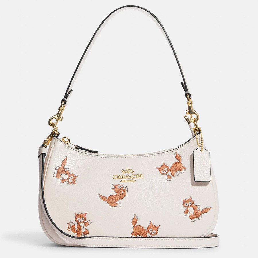 Túi Coach Teri Shoulder Bag With Dancing Kitten Print CC777