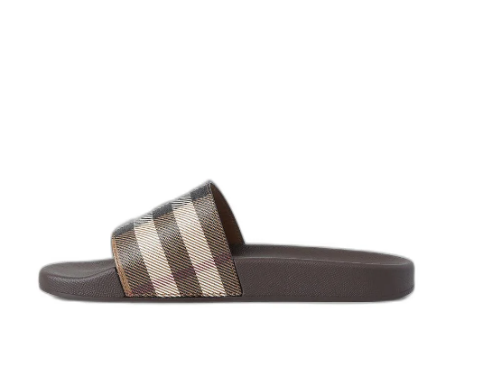 Dép Nam Burberry Check Printed Slip-On Slides 8048195