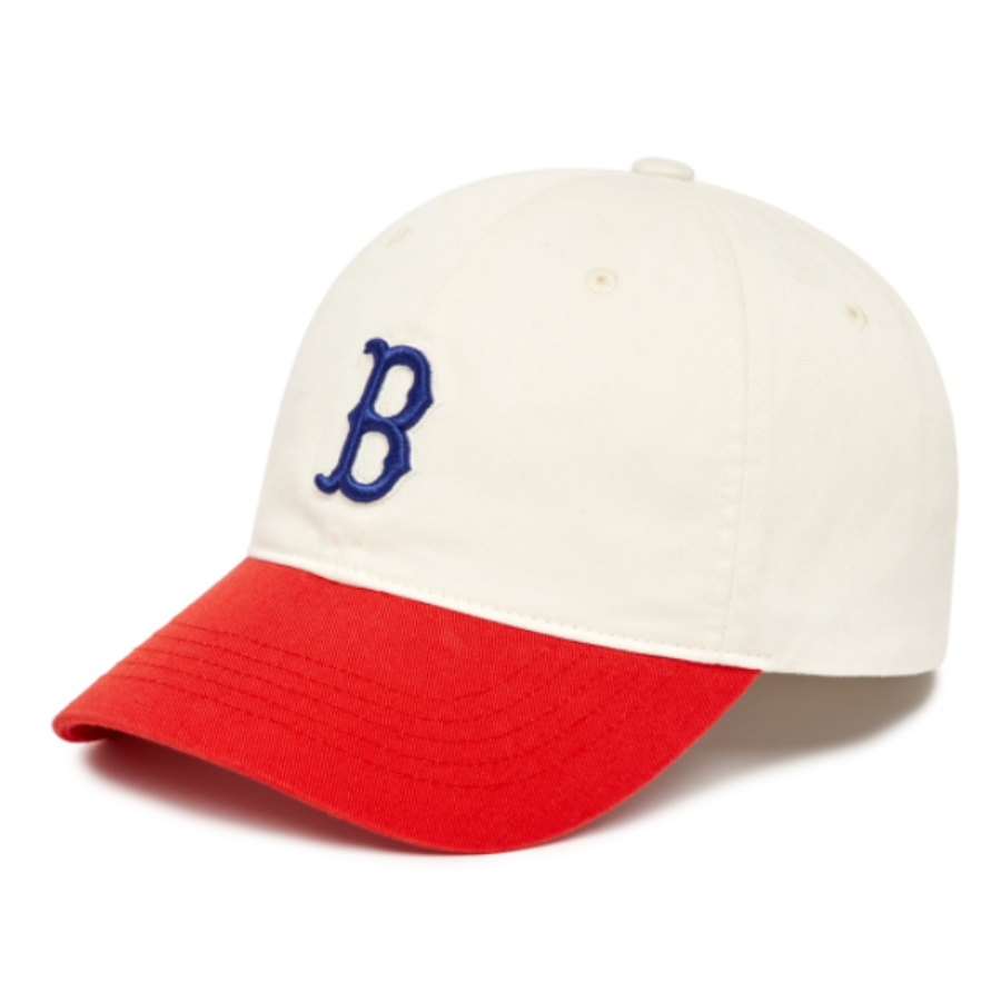 MLB Basic Color Block Unstructured Ball Cap Boston Red Sox 3ACP3303N43RDS   HOGO YANG STORE