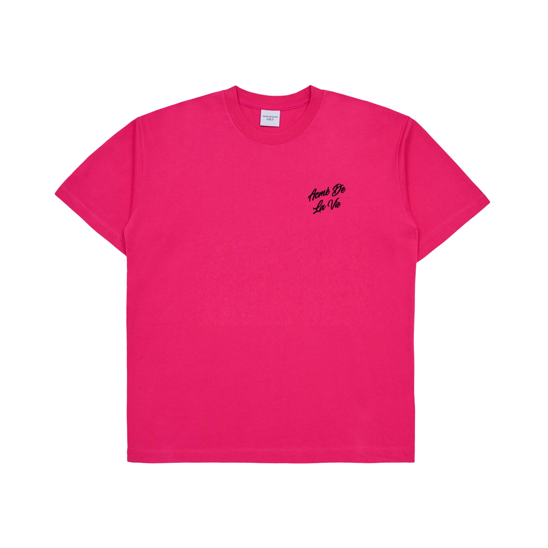 Áo thun Acmé De La Vie ADLV Script Logo Printing Short Sleeve T-Shirt Pink  | Chiaki.vn